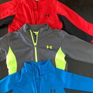3 toddler boys size 24mo under armour jackets